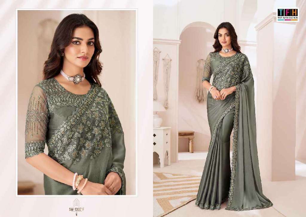 TFH Sandalwood 1307A To 1307F Hit Design Colour Festive Ethnic Sarees