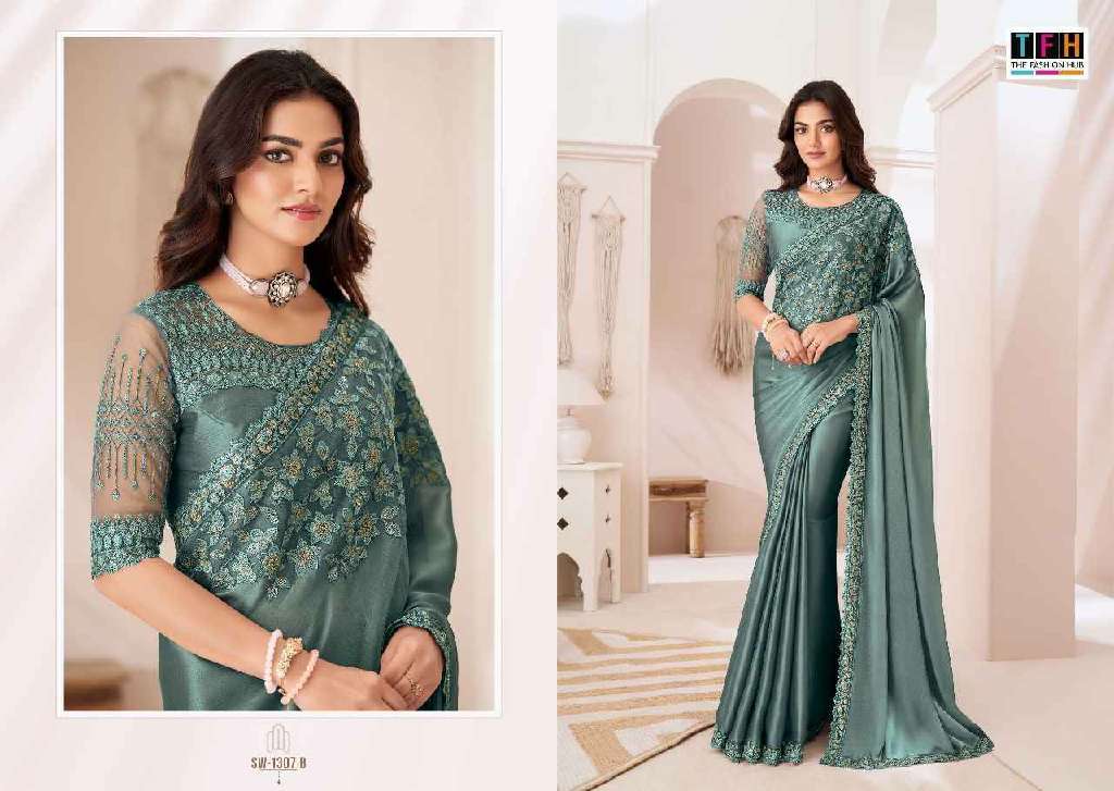 TFH Sandalwood 1307A To 1307F Hit Design Colour Festive Ethnic Sarees