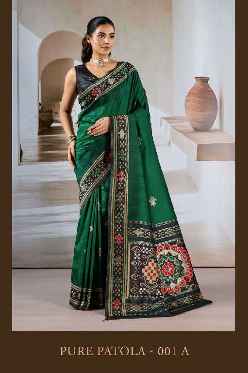 RAJTEX PURE PATOLA WHOLESALE HANDLOOM WEAVING SILK CASUAL WEAR SAREE FOR WOMENS