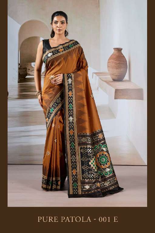 RAJTEX PURE PATOLA WHOLESALE HANDLOOM WEAVING SILK CASUAL WEAR SAREE FOR WOMENS