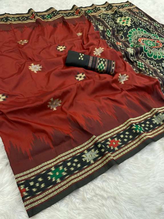 RAJTEX PURE PATOLA WHOLESALE HANDLOOM WEAVING SILK CASUAL WEAR SAREE FOR WOMENS