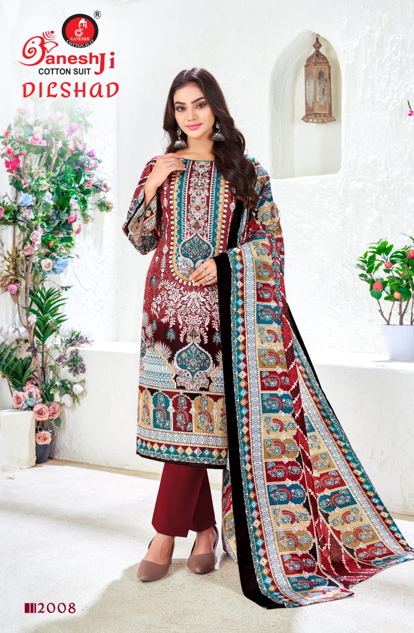Ganeshji Dilshad Vol-2 Wholesale Heavy Soft Cotton Printed Dress Material