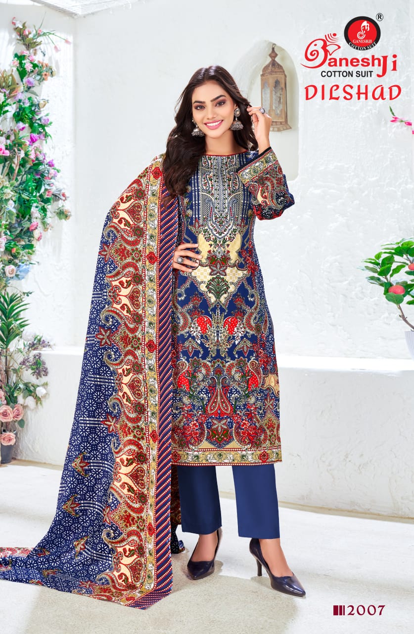 Ganeshji Dilshad Vol-2 Wholesale Heavy Soft Cotton Printed Dress Material