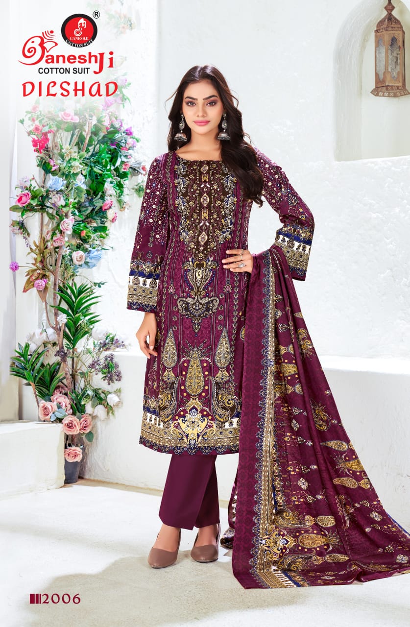 Ganeshji Dilshad Vol-2 Wholesale Heavy Soft Cotton Printed Dress Material