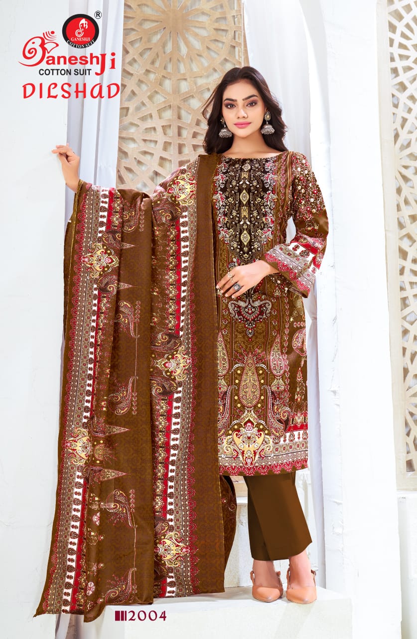 Ganeshji Dilshad Vol-2 Wholesale Heavy Soft Cotton Printed Dress Material