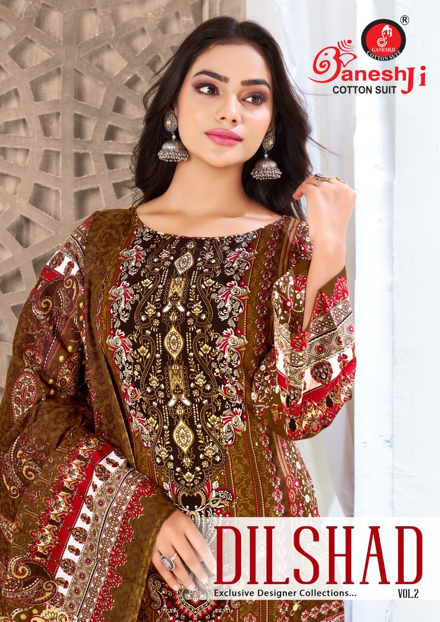 Ganeshji Dilshad Vol-2 Wholesale Heavy Soft Cotton Printed Dress Material