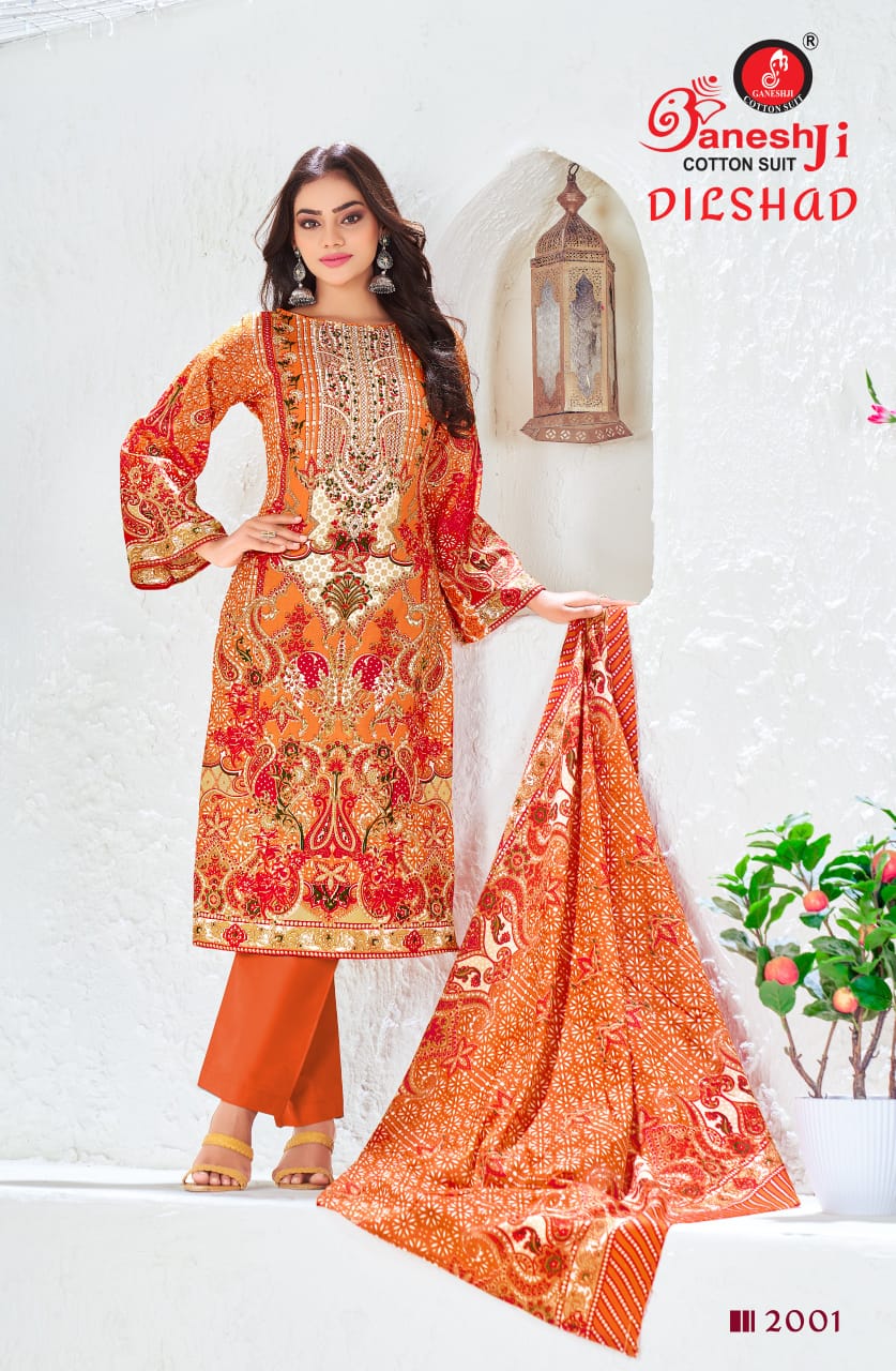 Ganeshji Dilshad Vol-2 Wholesale Heavy Soft Cotton Printed Dress Material