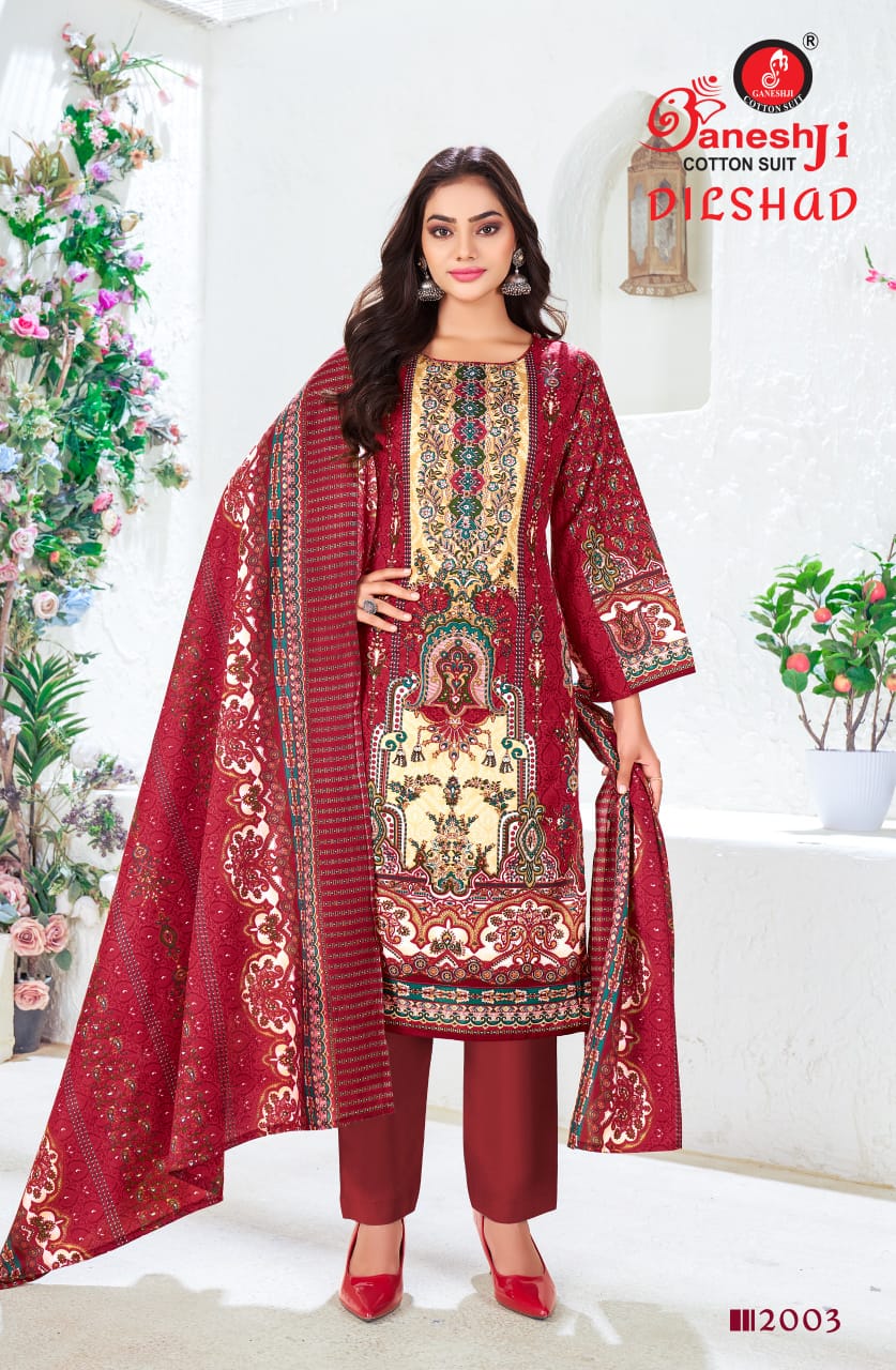 Ganeshji Dilshad Vol-2 Wholesale Heavy Soft Cotton Printed Dress Material