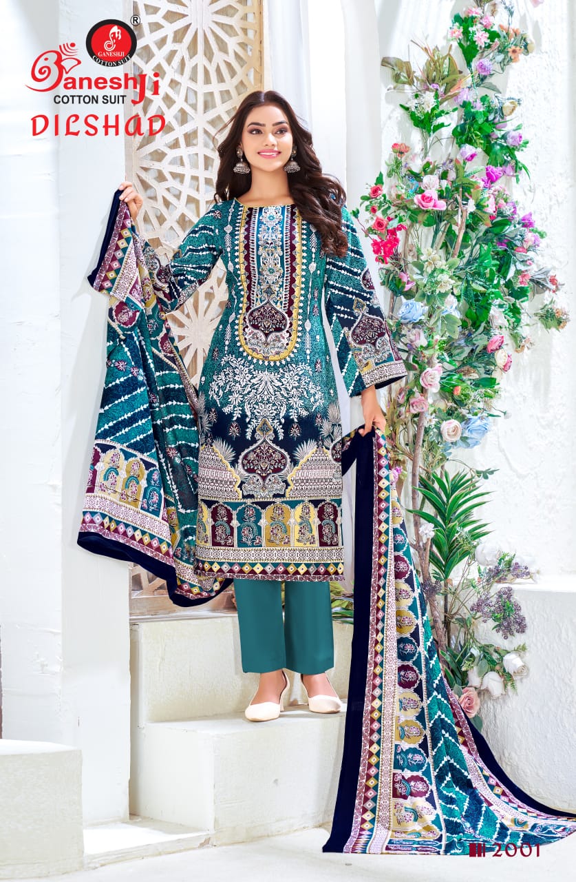 Ganeshji Dilshad Vol-2 Wholesale Heavy Soft Cotton Printed Dress Material