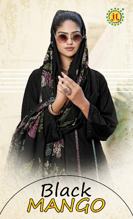 JT BLACK MANGO WHOLESALE RAYON WITH CODING WORK DRESS MATIRIYAL