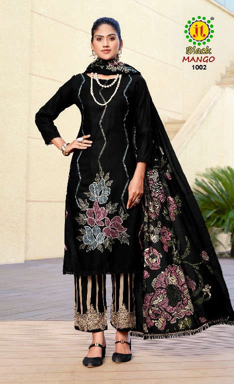 JT BLACK MANGO WHOLESALE RAYON WITH CODING WORK DRESS MATIRIYAL