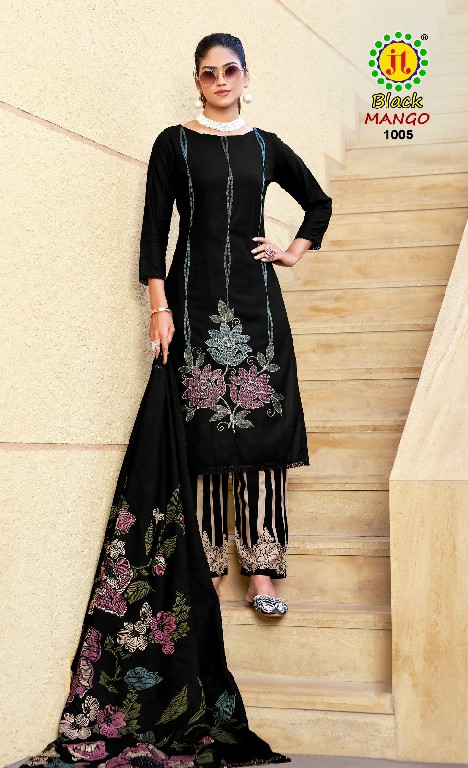 JT BLACK MANGO WHOLESALE RAYON WITH CODING WORK DRESS MATIRIYAL