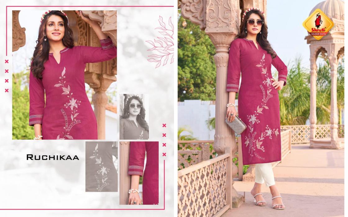 KKASHISH VOL 35 BY SHRUTI SUIT DAILY WEAR FULL STITCH PLUS SIZE LONG KURTIS