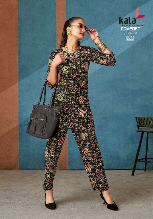 KALA CREATION COMFORT CORD SET VOL-3 WHOLESALE PURE COTTON WITH PRINT FANCY SUMMER CO-ORD SET