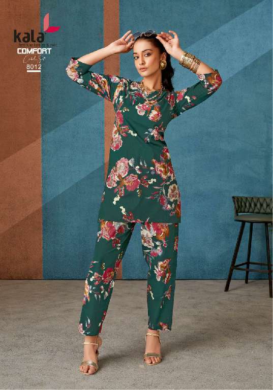 KALA CREATION COMFORT CORD SET VOL-3 WHOLESALE PURE COTTON WITH PRINT FANCY SUMMER CO-ORD SET