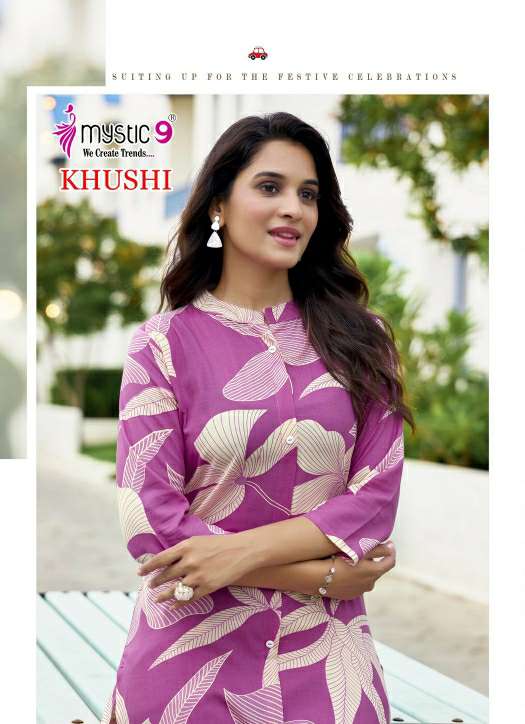 MYSTIC 9 LUNCH KHUSHI VOL 3 READYMADE STYLISH VISCOSE PRINT CO-ORD SETS
