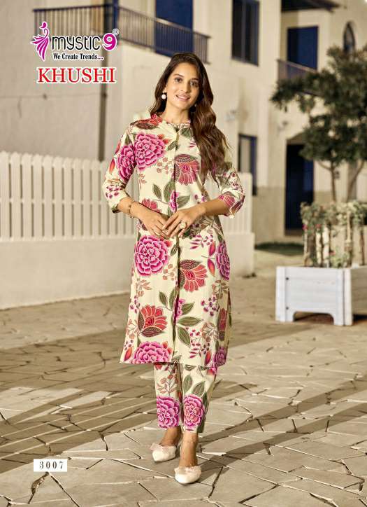 MYSTIC 9 LUNCH KHUSHI VOL 3 READYMADE STYLISH VISCOSE PRINT CO-ORD SETS