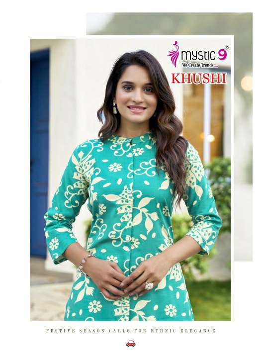 MYSTIC 9 LUNCH KHUSHI VOL 3 READYMADE STYLISH VISCOSE PRINT CO-ORD SETS