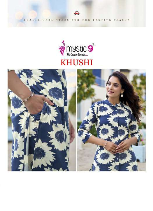 MYSTIC 9 LUNCH KHUSHI VOL 3 READYMADE STYLISH VISCOSE PRINT CO-ORD SETS