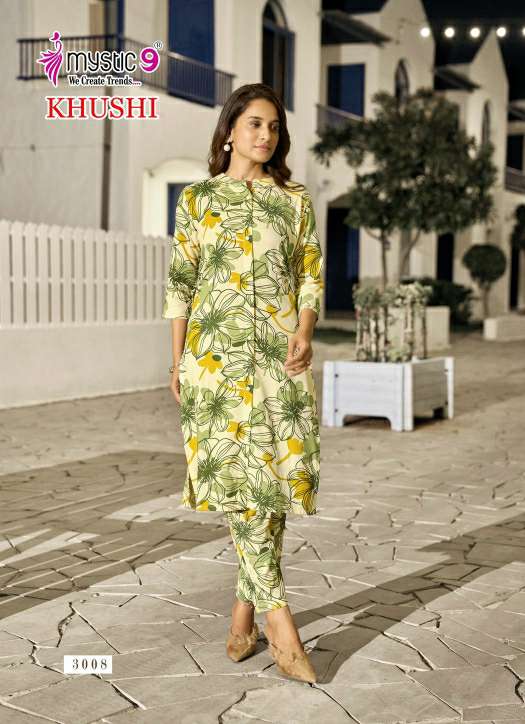 MYSTIC 9 LUNCH KHUSHI VOL 3 READYMADE STYLISH VISCOSE PRINT CO-ORD SETS