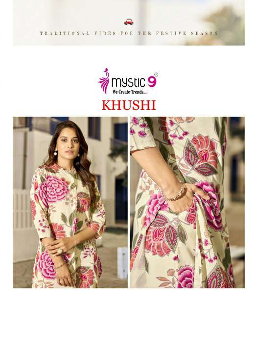 MYSTIC 9 LUNCH KHUSHI VOL 3 READYMADE STYLISH VISCOSE PRINT CO-ORD SETS