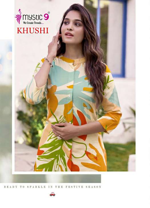 MYSTIC 9 LUNCH KHUSHI VOL 3 READYMADE STYLISH VISCOSE PRINT CO-ORD SETS