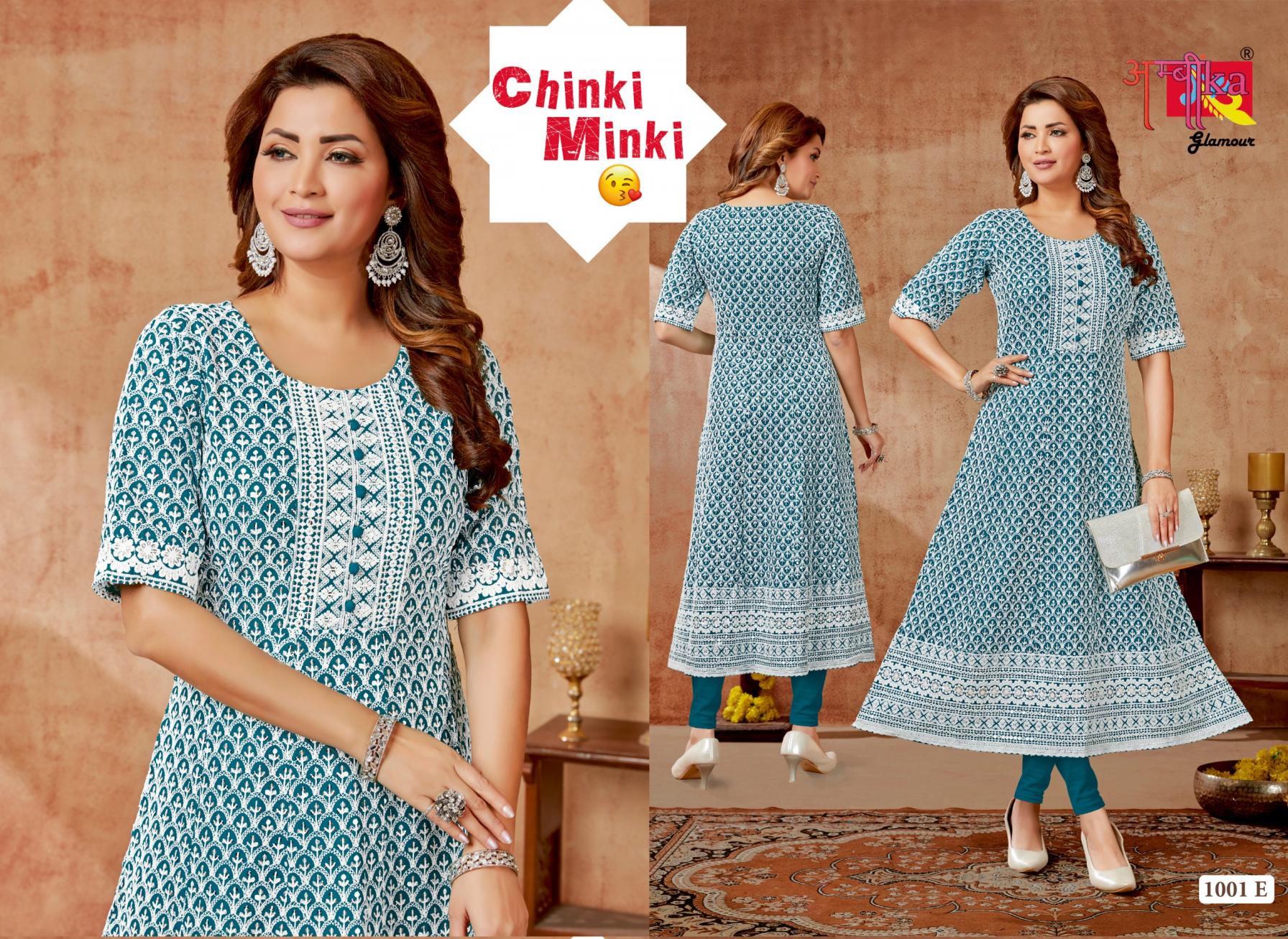 CHINKI MINKI BY AMBIKA RAYON FULLY STITCH DAILY WEAR COMBO KURTIS