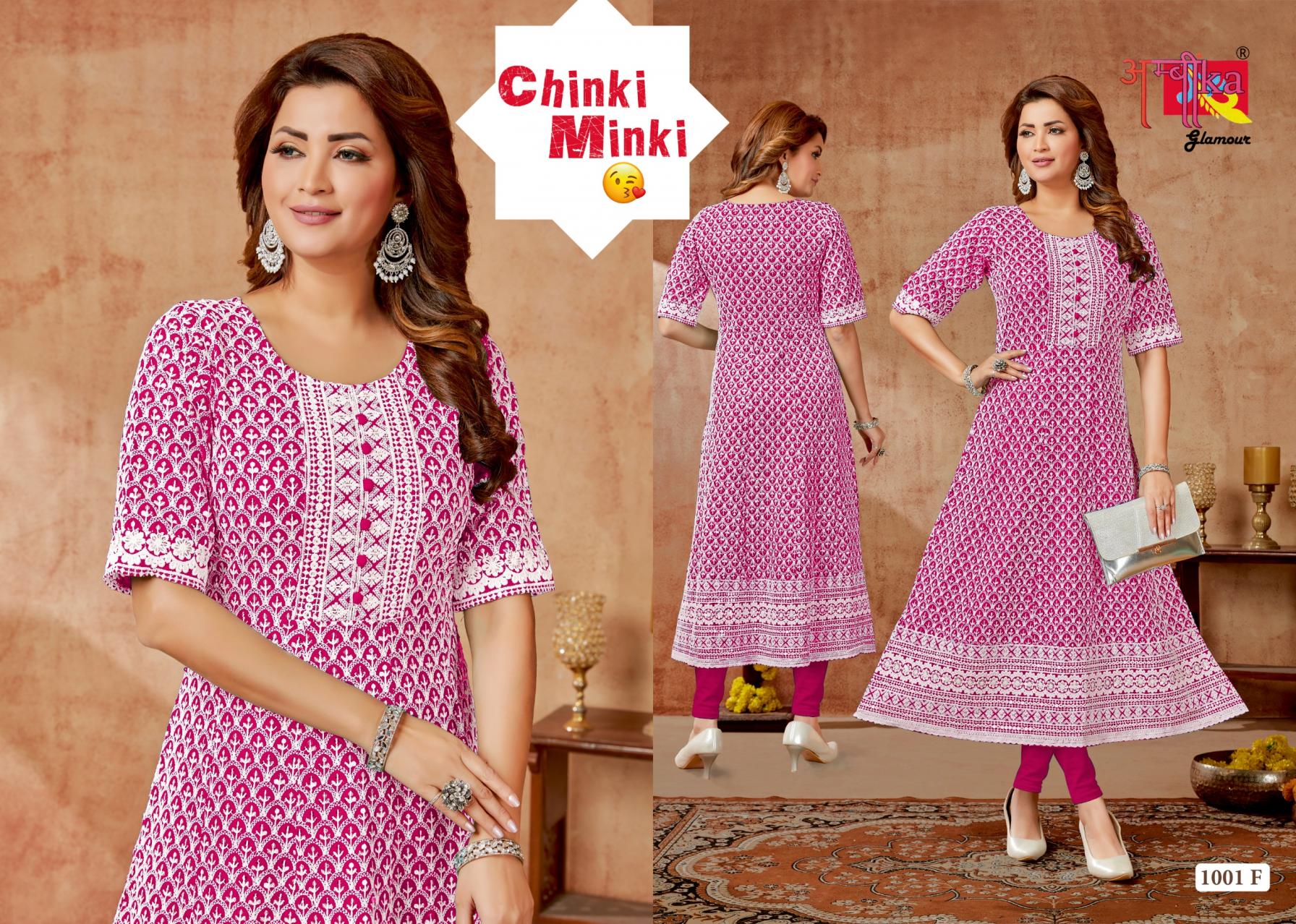 CHINKI MINKI BY AMBIKA RAYON FULLY STITCH DAILY WEAR COMBO KURTIS
