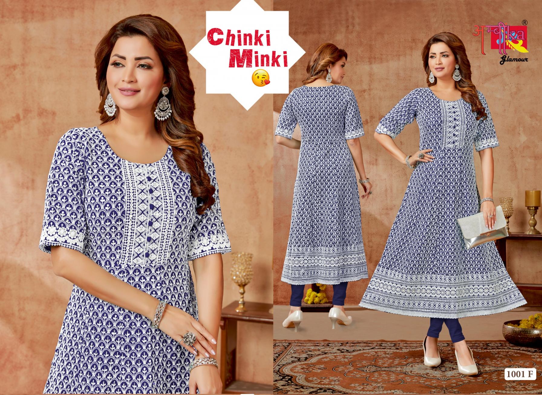 CHINKI MINKI BY AMBIKA RAYON FULLY STITCH DAILY WEAR COMBO KURTIS