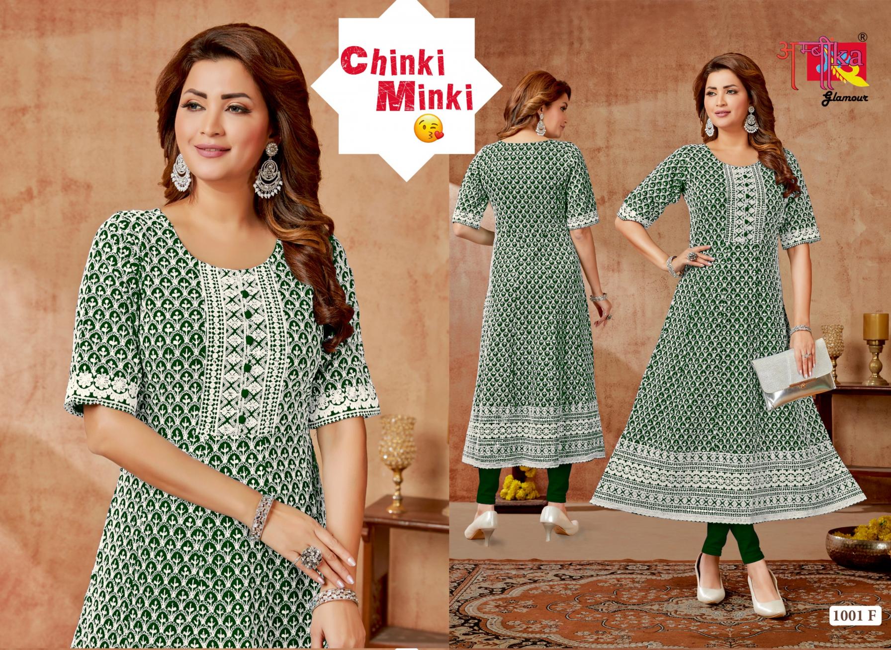 CHINKI MINKI BY AMBIKA RAYON FULLY STITCH DAILY WEAR COMBO KURTIS