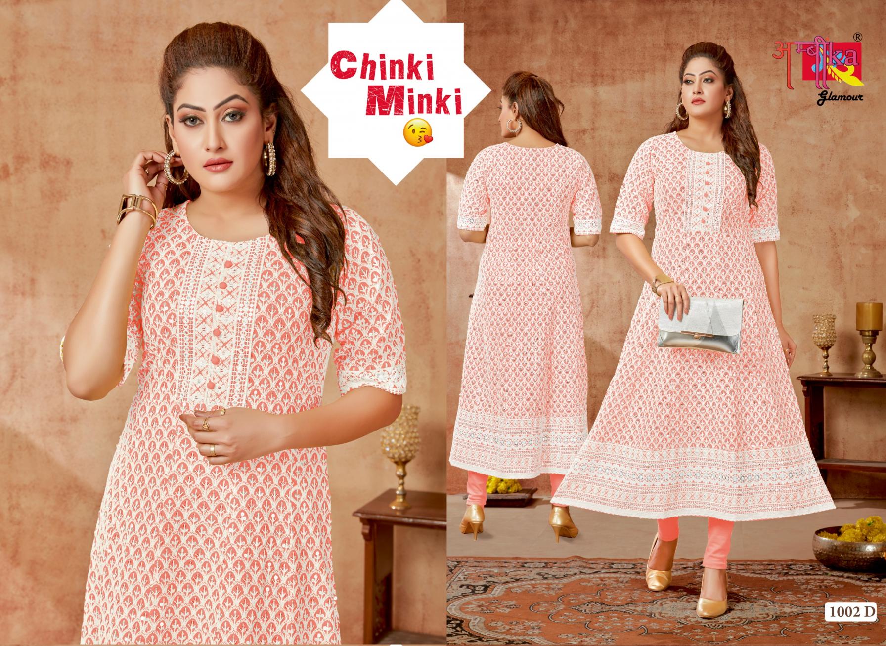 CHINKI MINKI BY AMBIKA RAYON FULLY STITCH DAILY WEAR COMBO KURTIS
