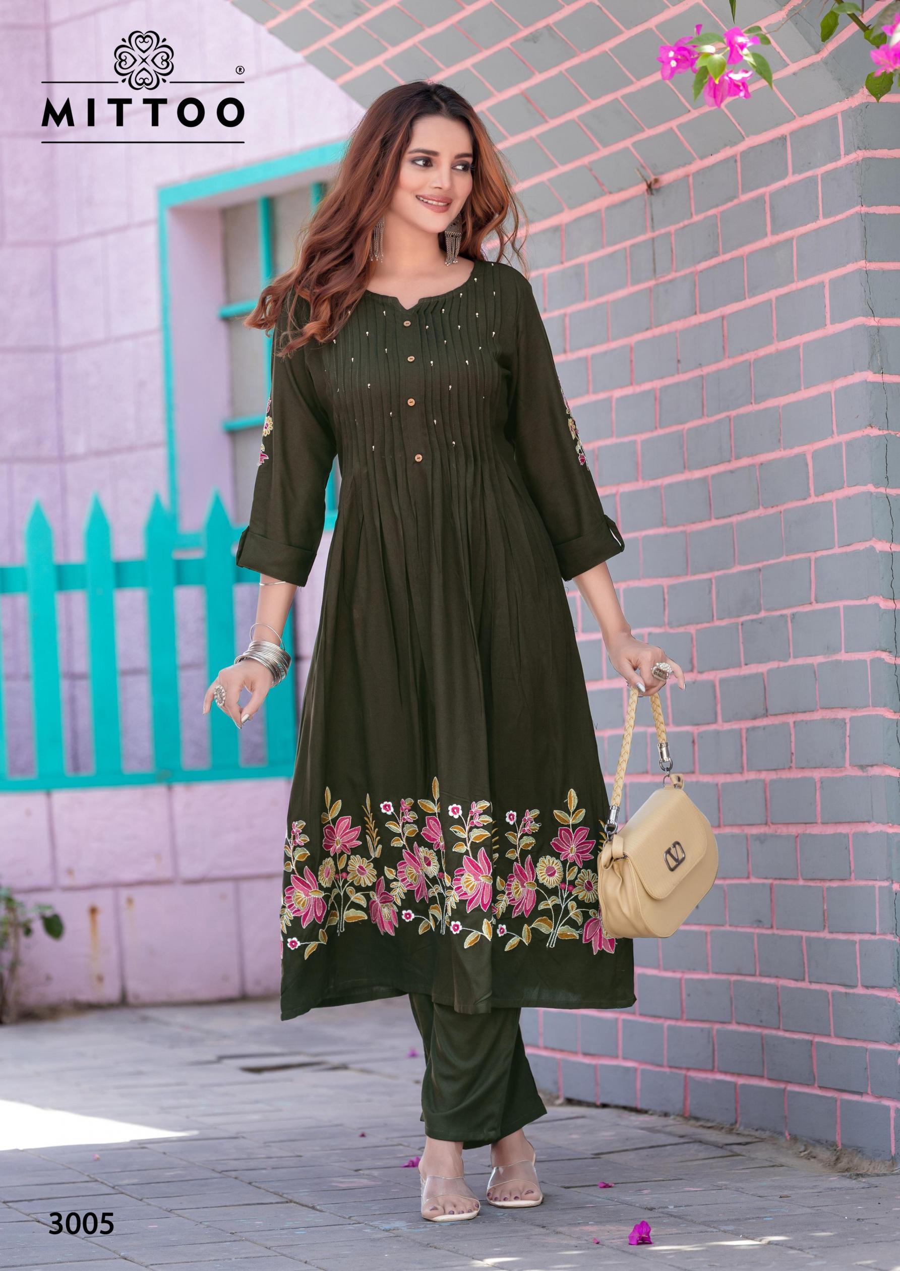 MITTOO TANVIKA RAYON FULLY STITCH CLASSIC LONG GOWN FOR GIRLS