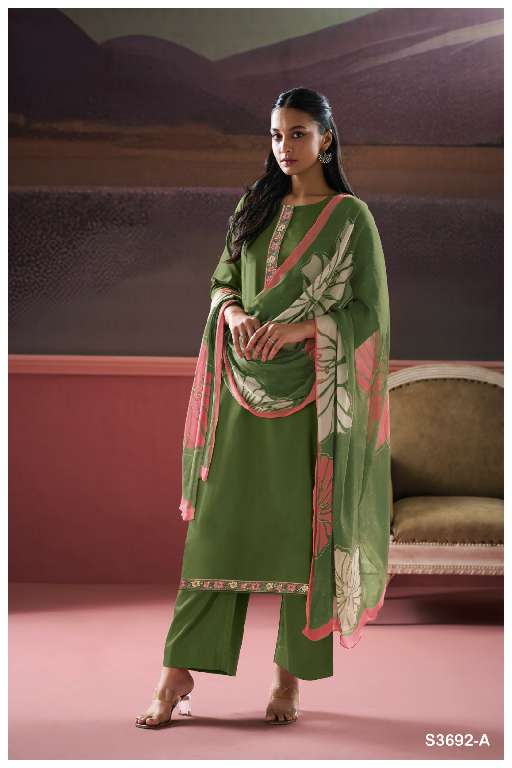 Ganga Kalash S3692 Cotton Silk With Fancy Print Salwar Suit Exporter Surat