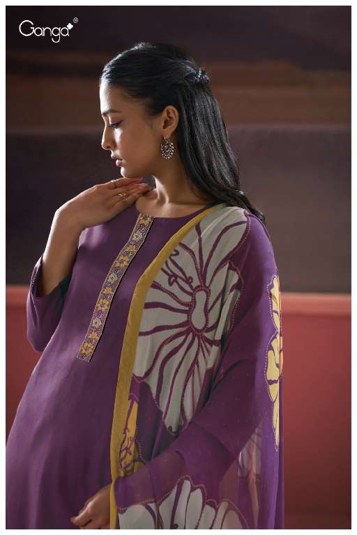 Ganga Kalash S3692 Cotton Silk With Fancy Print Salwar Suit Exporter Surat