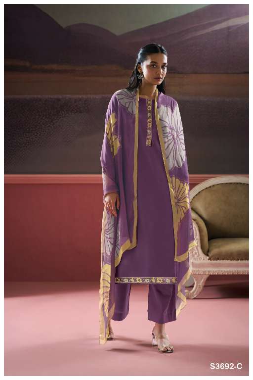 Ganga Kalash S3692 Cotton Silk With Fancy Print Salwar Suit Exporter Surat