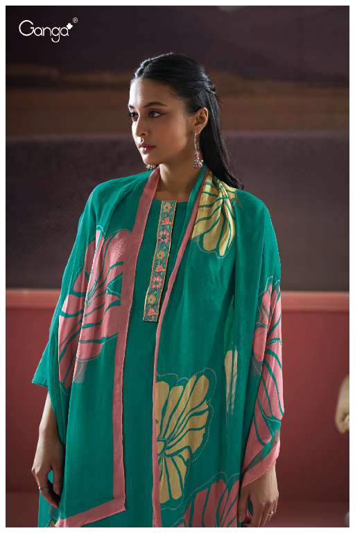 Ganga Kalash S3692 Cotton Silk With Fancy Print Salwar Suit Exporter Surat
