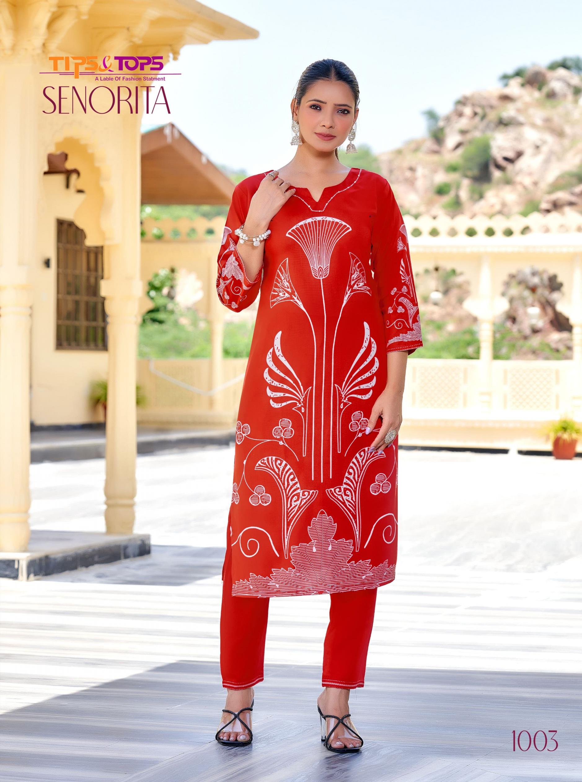 SENORITA BY TIPS AND TOPS UNIQUE READYMADE CO-ORD SET