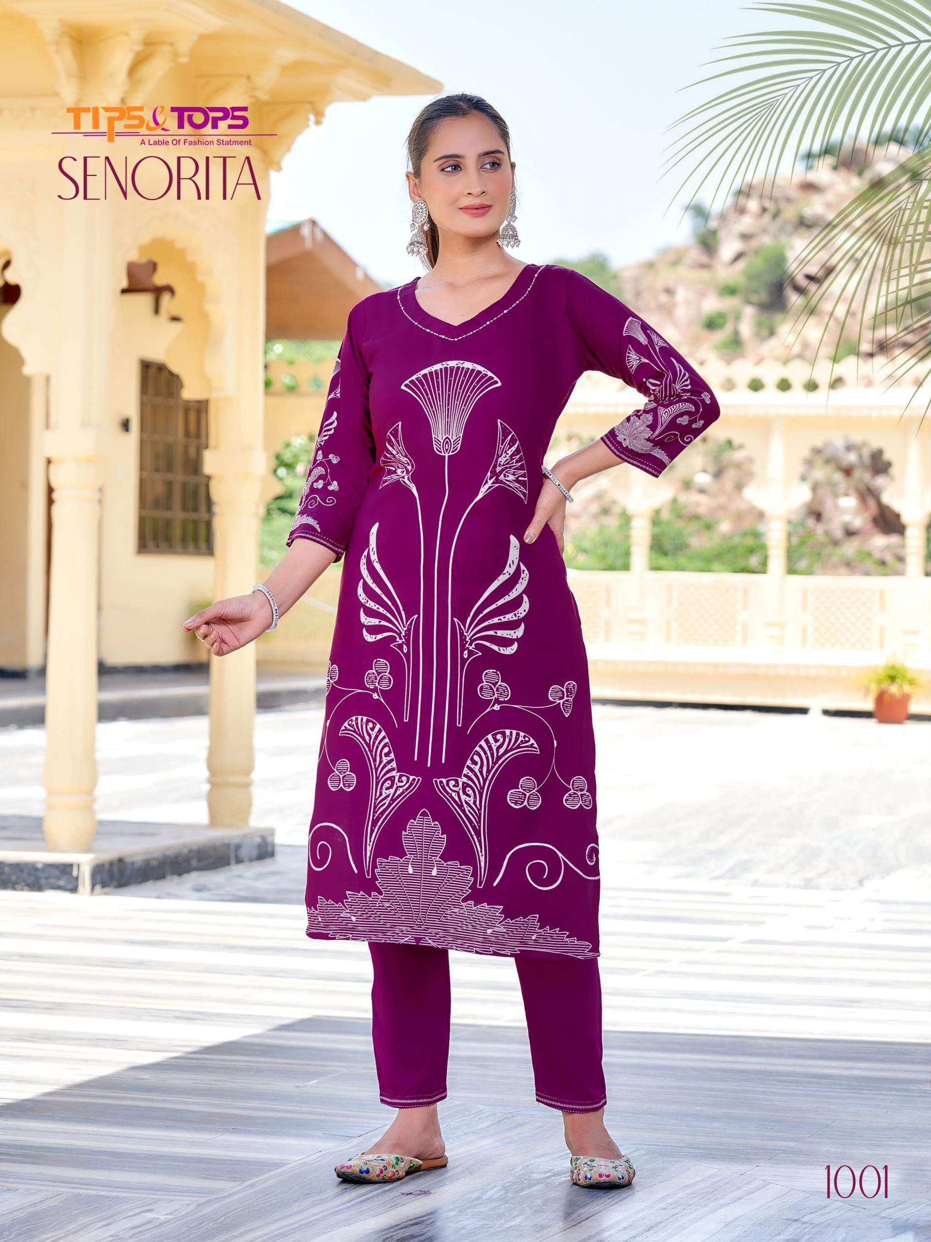 SENORITA BY TIPS AND TOPS UNIQUE READYMADE CO-ORD SET