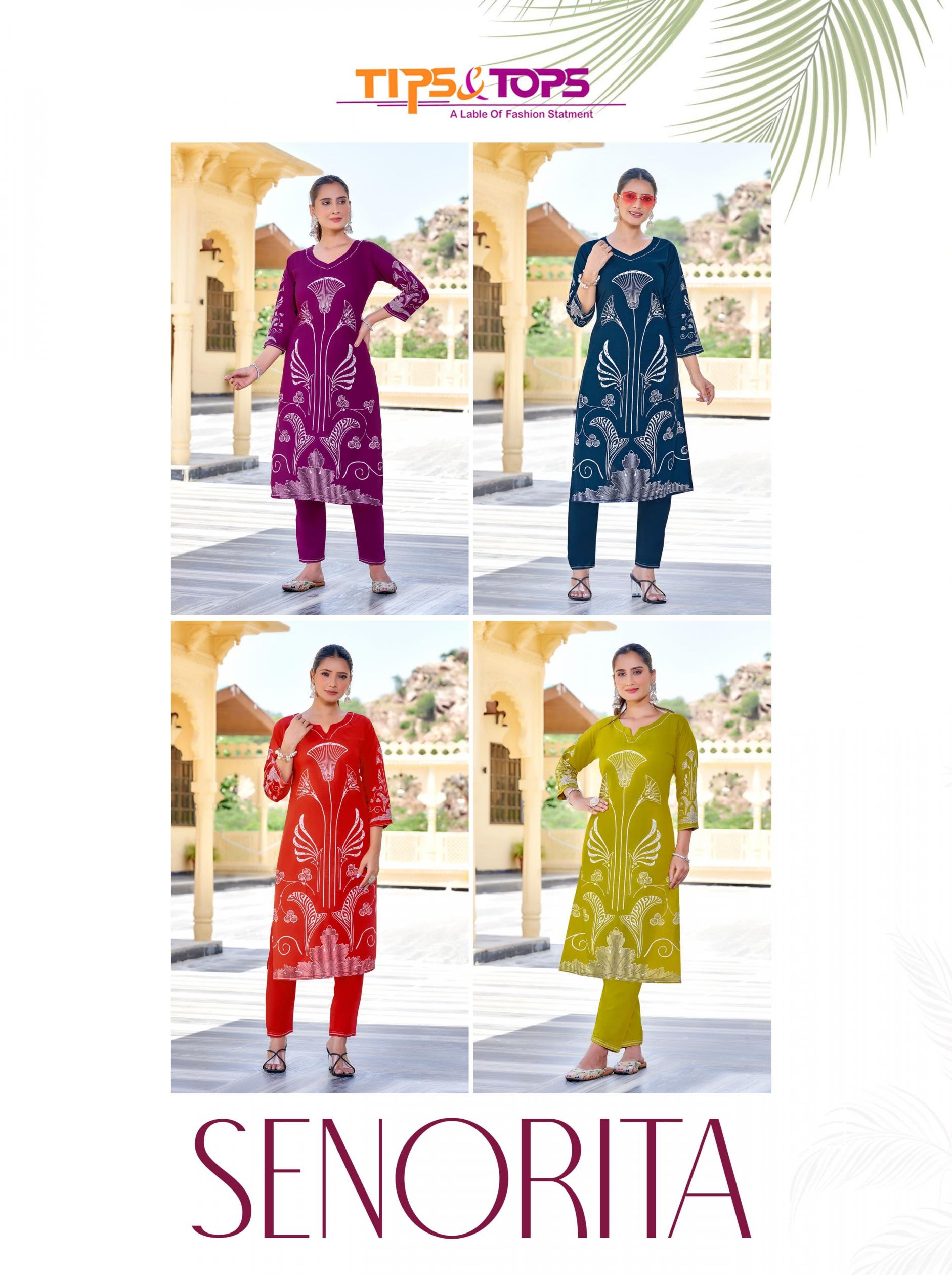 SENORITA BY TIPS AND TOPS UNIQUE READYMADE CO-ORD SET