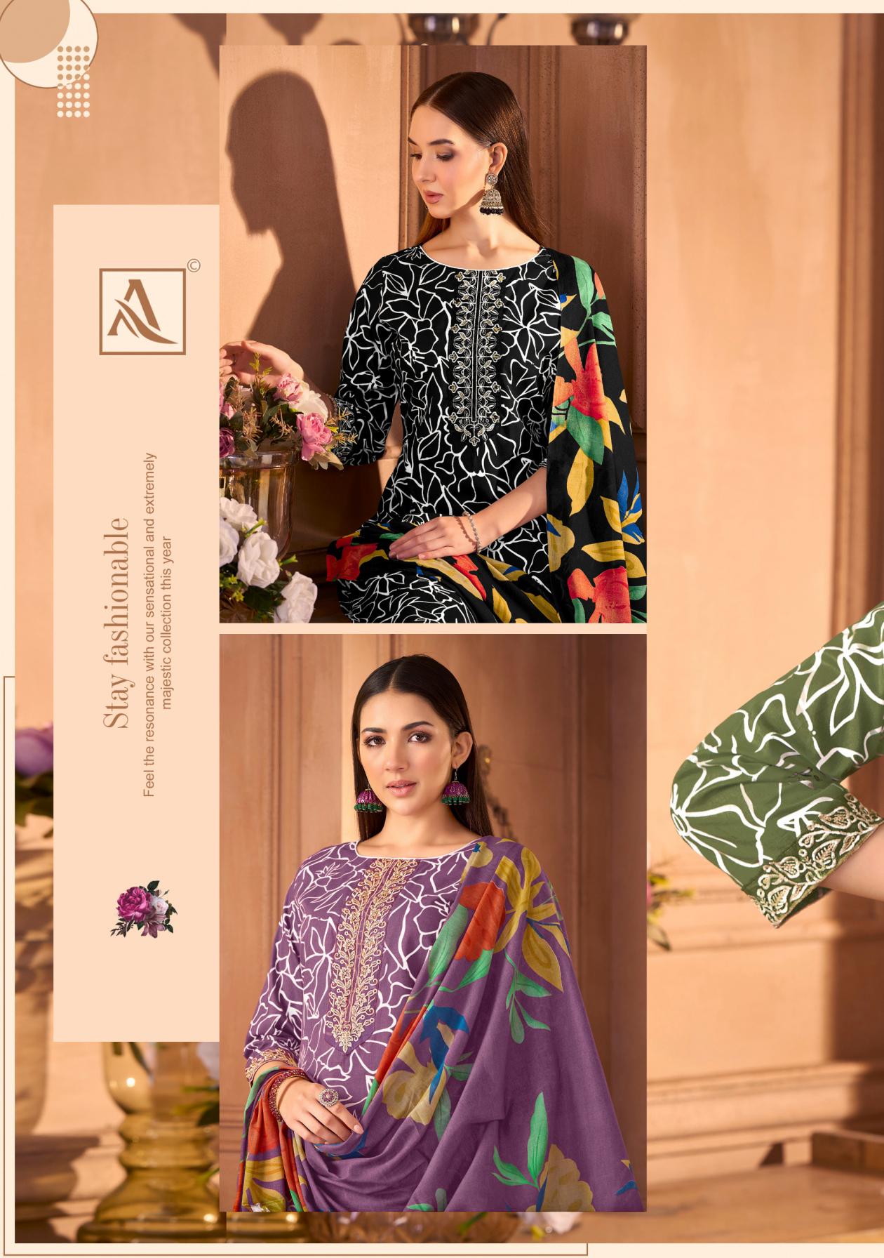 ALOK SUITS PRESENTS SUPER STAR 2 CLASSY COTTON TOP , BOTTOM WITH DUPATTA