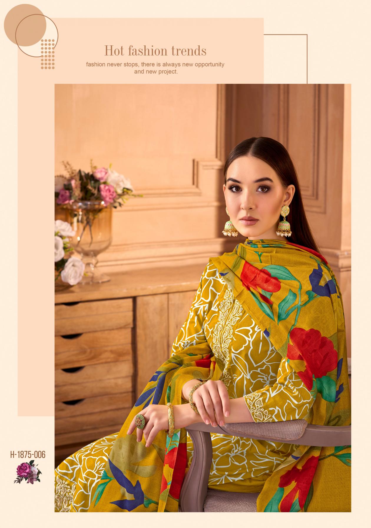 ALOK SUITS PRESENTS SUPER STAR 2 CLASSY COTTON TOP , BOTTOM WITH DUPATTA