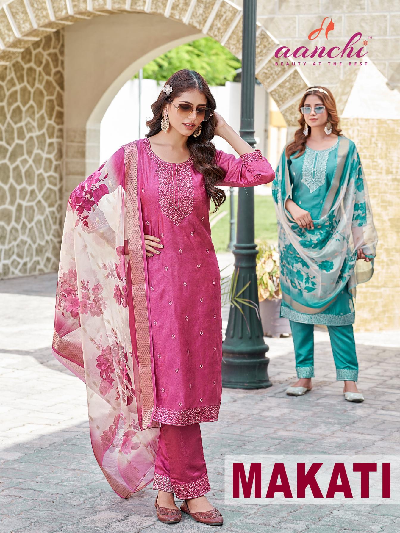 MAKATI BY AANCHI FASHION PRESENTS READYMADE TOP WITH BOTTOM AND DUPATTA