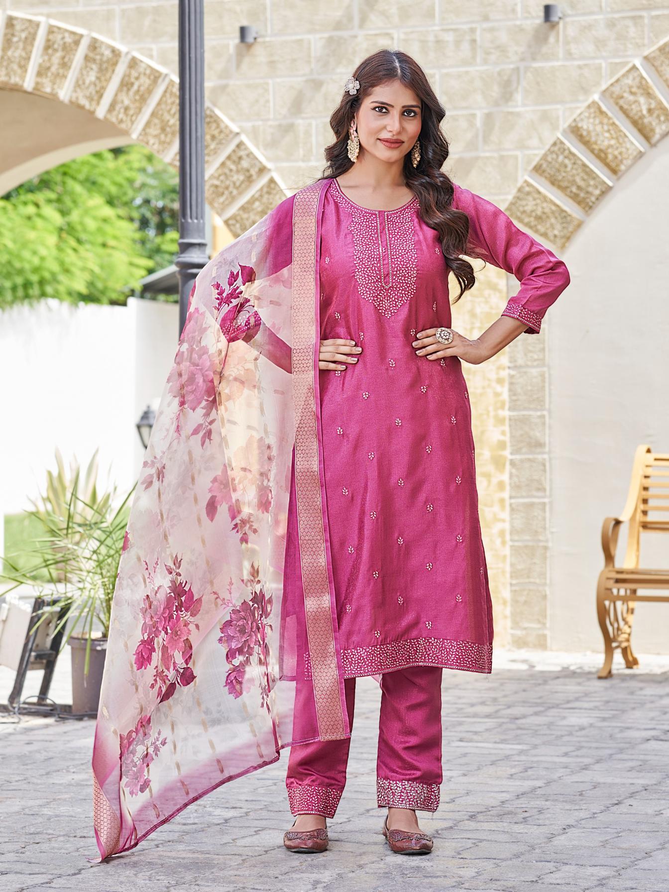 MAKATI BY AANCHI FASHION PRESENTS READYMADE TOP WITH BOTTOM AND DUPATTA