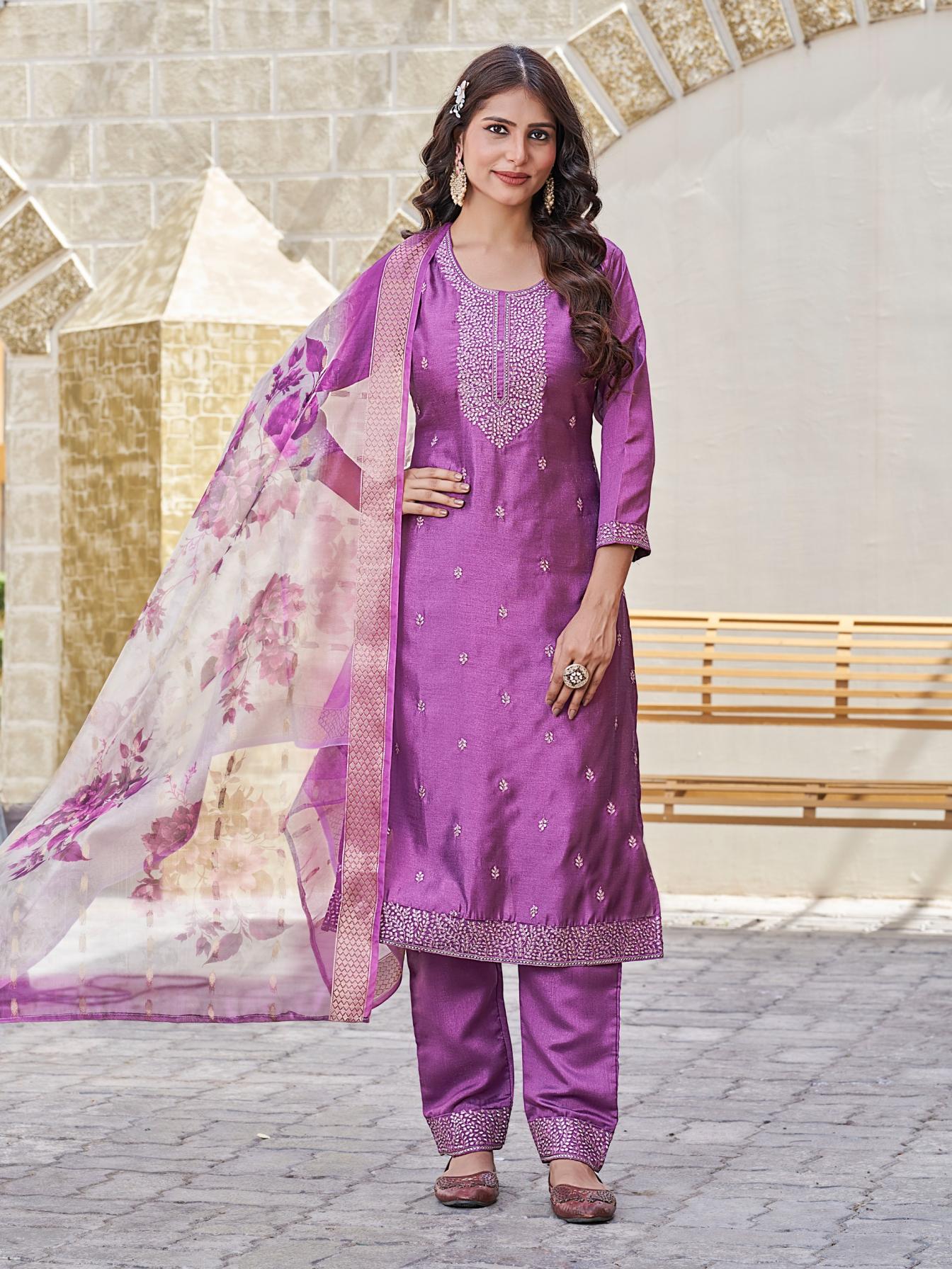 MAKATI BY AANCHI FASHION PRESENTS READYMADE TOP WITH BOTTOM AND DUPATTA