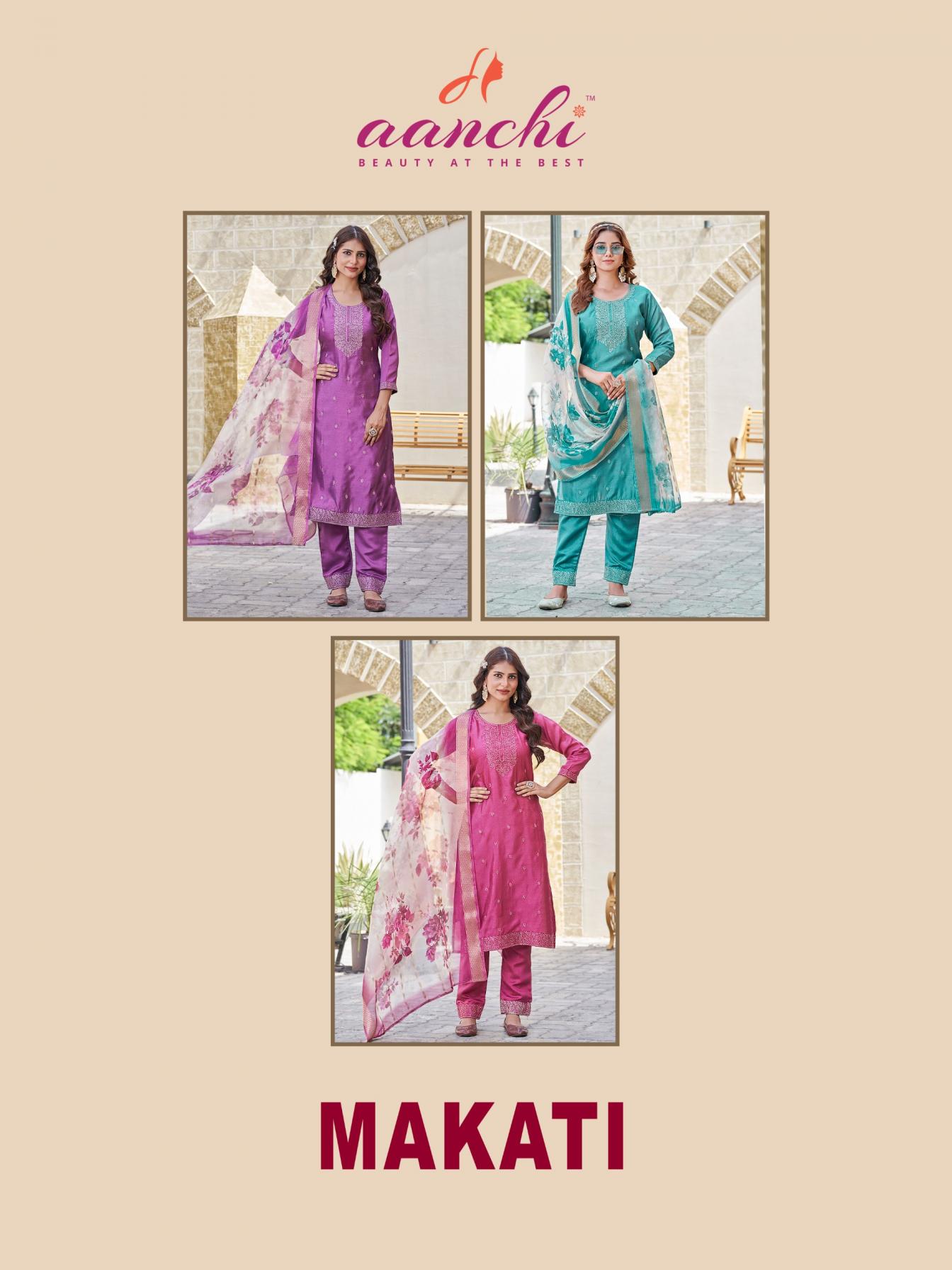 MAKATI BY AANCHI FASHION PRESENTS READYMADE TOP WITH BOTTOM AND DUPATTA