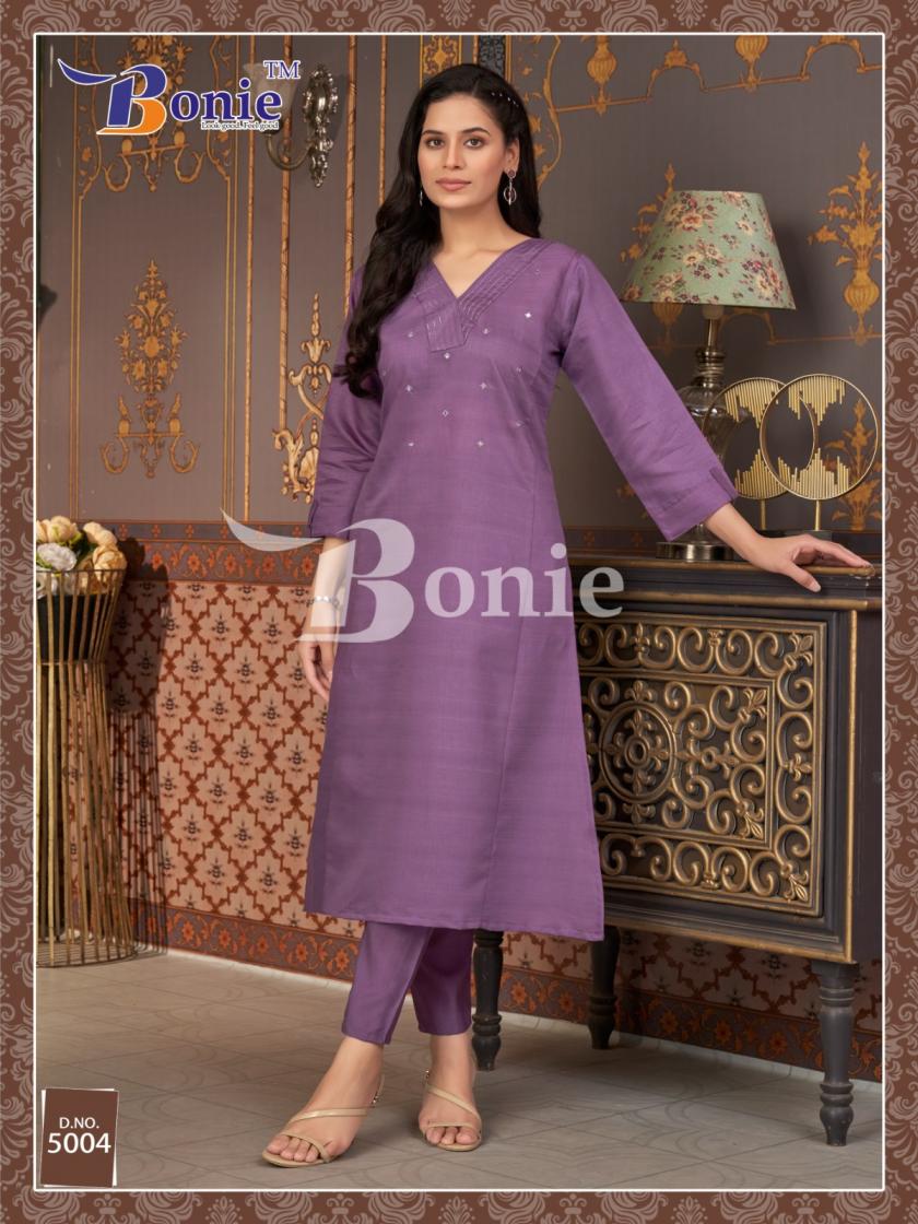 BONIE DISPLAYS NAINA VOL 5 UNIQUE READYMADE KURTI WITH PLAZZO