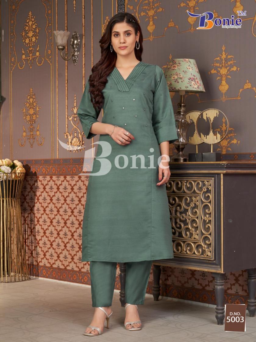 BONIE DISPLAYS NAINA VOL 5 UNIQUE READYMADE KURTI WITH PLAZZO