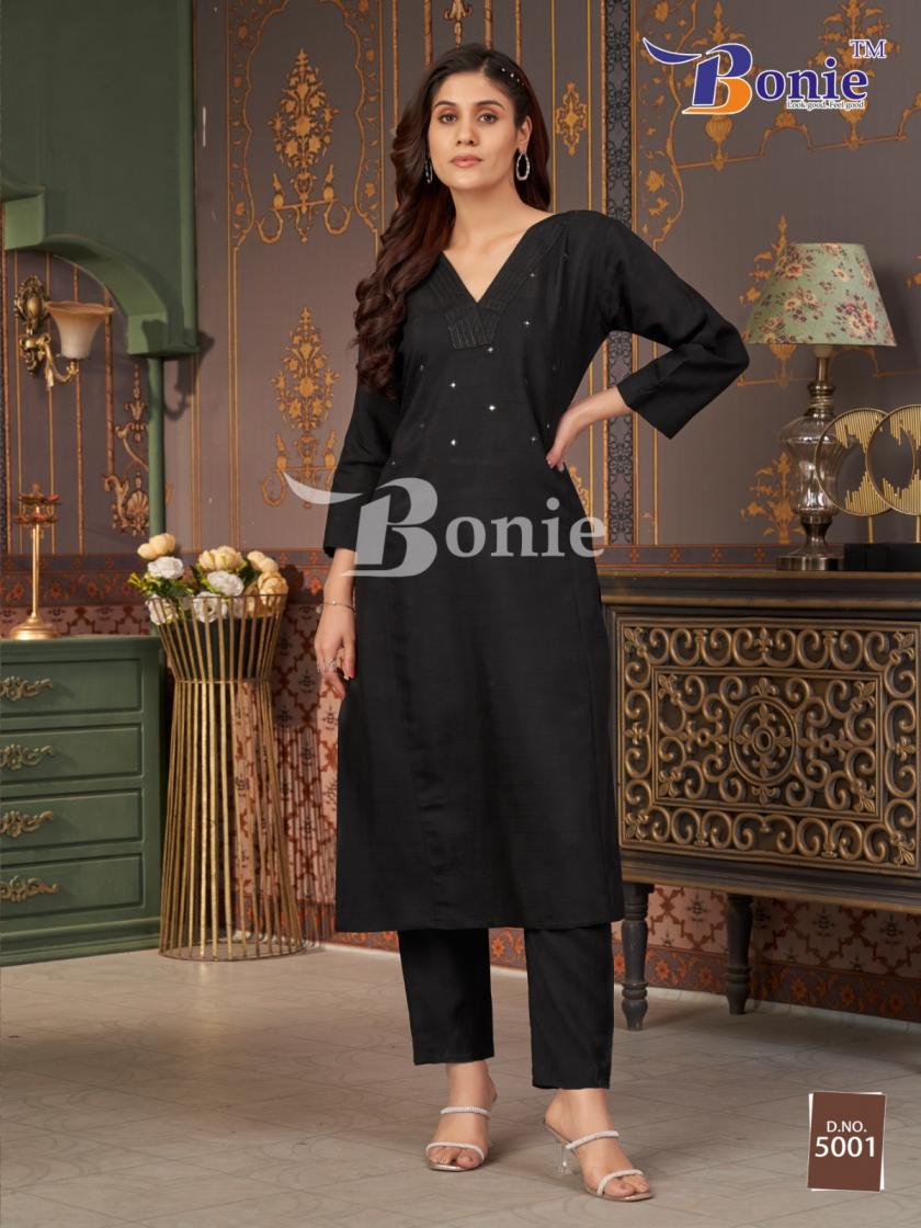 BONIE DISPLAYS NAINA VOL 5 UNIQUE READYMADE KURTI WITH PLAZZO