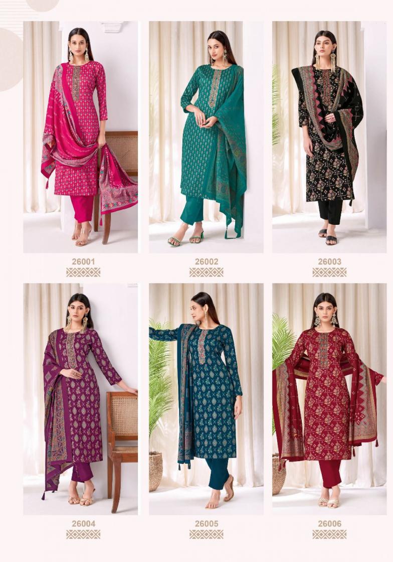 KALKI VOL 26 BY SURYAJYOTI JAM SATIN ELEGANT STYLE DRESS MATERIAL