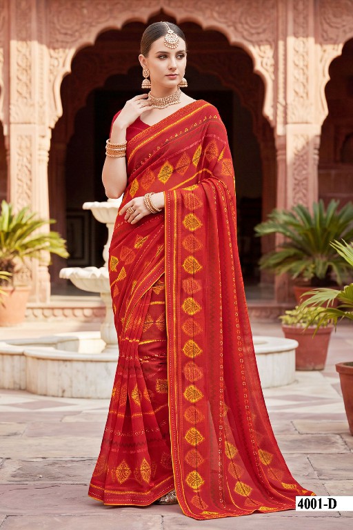 VALLABHI PRINTS NANDITA VOL 4 WHOLESALE WEIGHTLESS FABRIC BEAUTIFUL SAREES FOR WOMEN EXPORTER